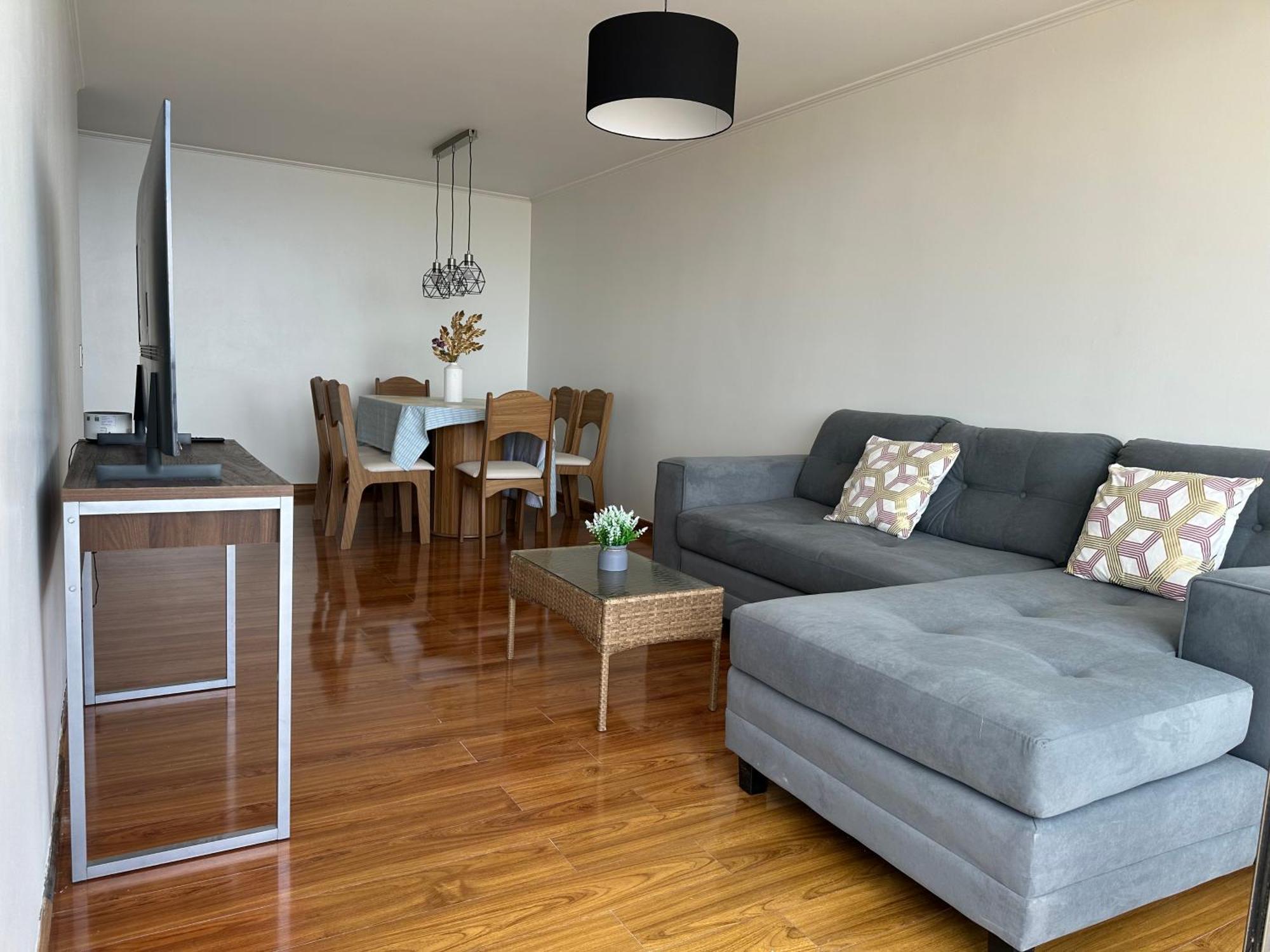 Departamento Familiar Con Balcones Y Vista Al Mar Apartamento
